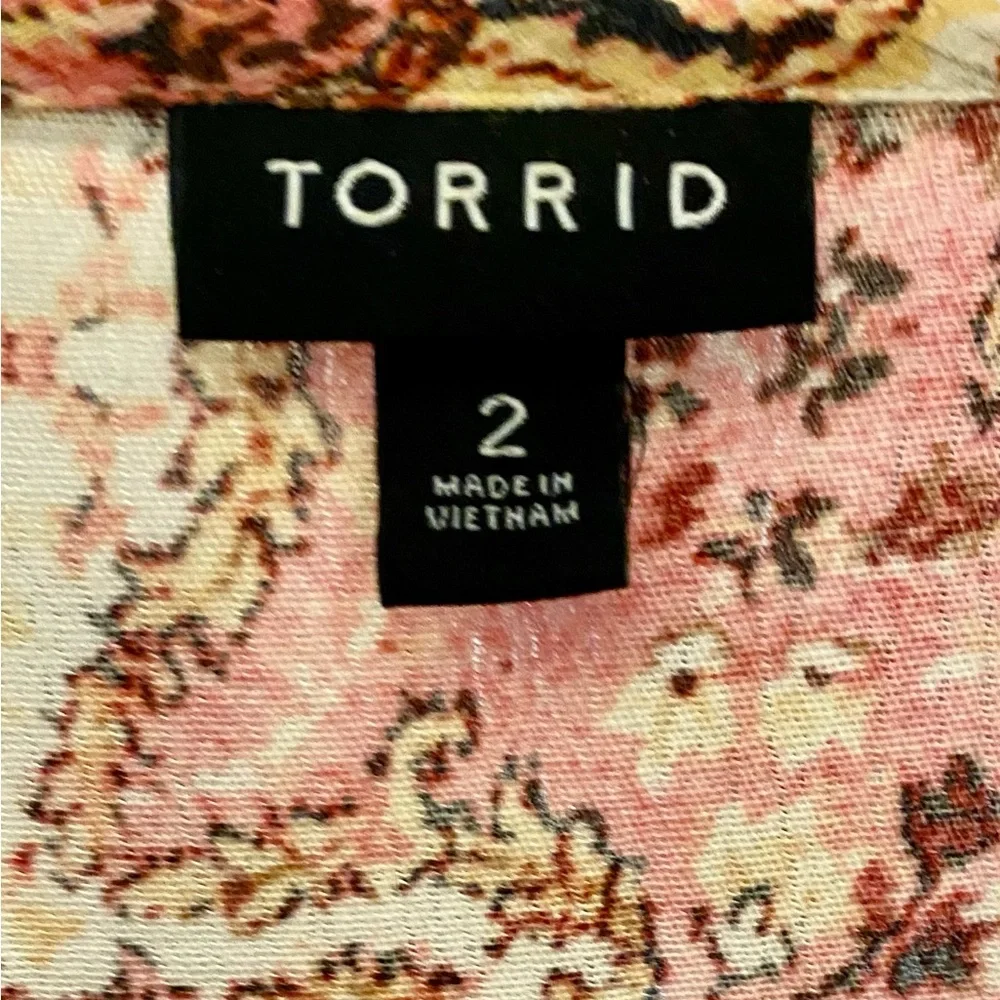 Torrid Pink Paisley-Min Gauze Tunic Dress - Size 2X - EUC! - Picture 10 of 10